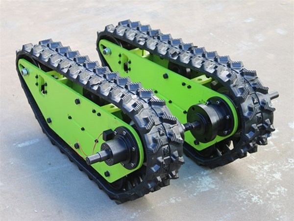 走小区不刮地！橡胶履带底盘过瓷砖路没划痕